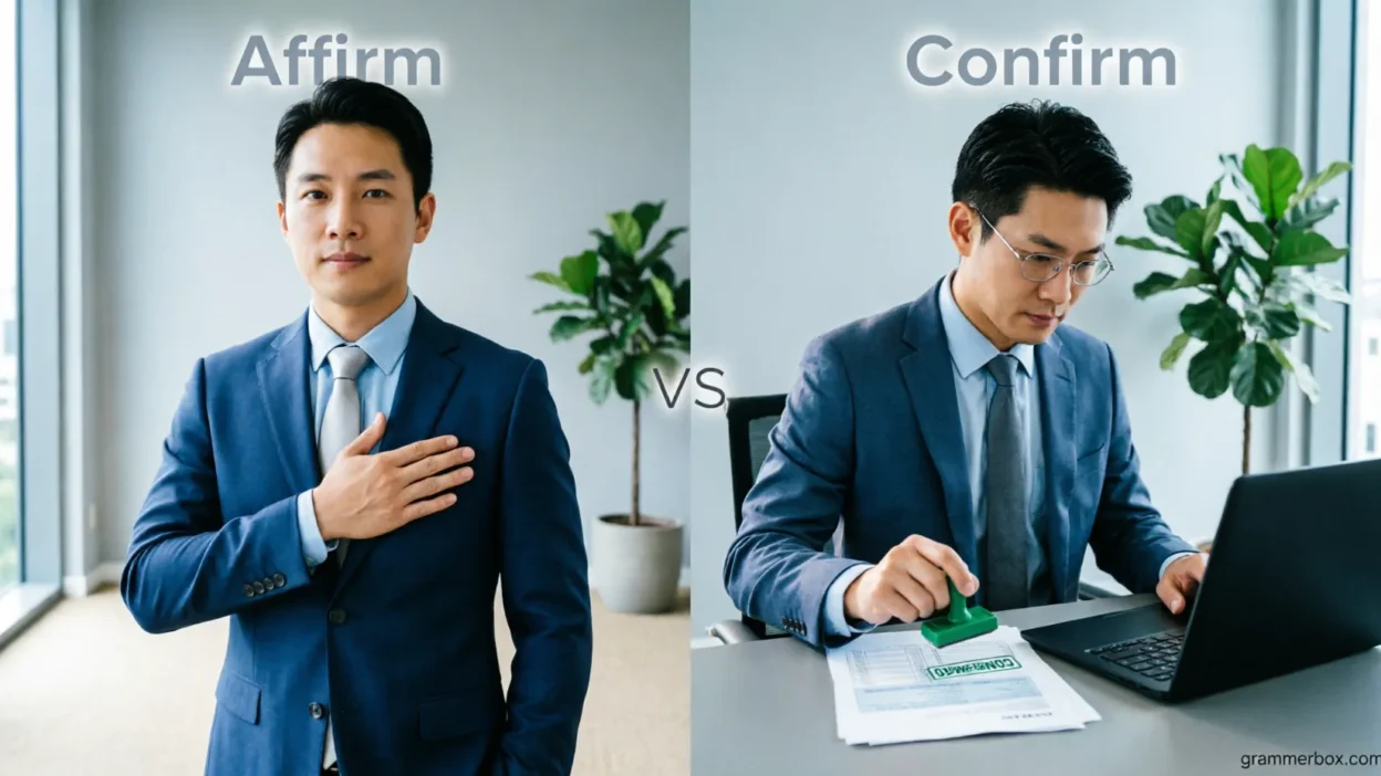 Affirm vs Confirm