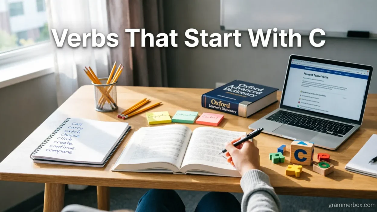 Verbs That Start With C