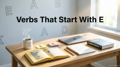 Verbs That Start With E