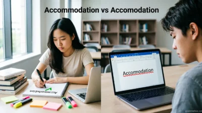 Accommodation vs Accomodation