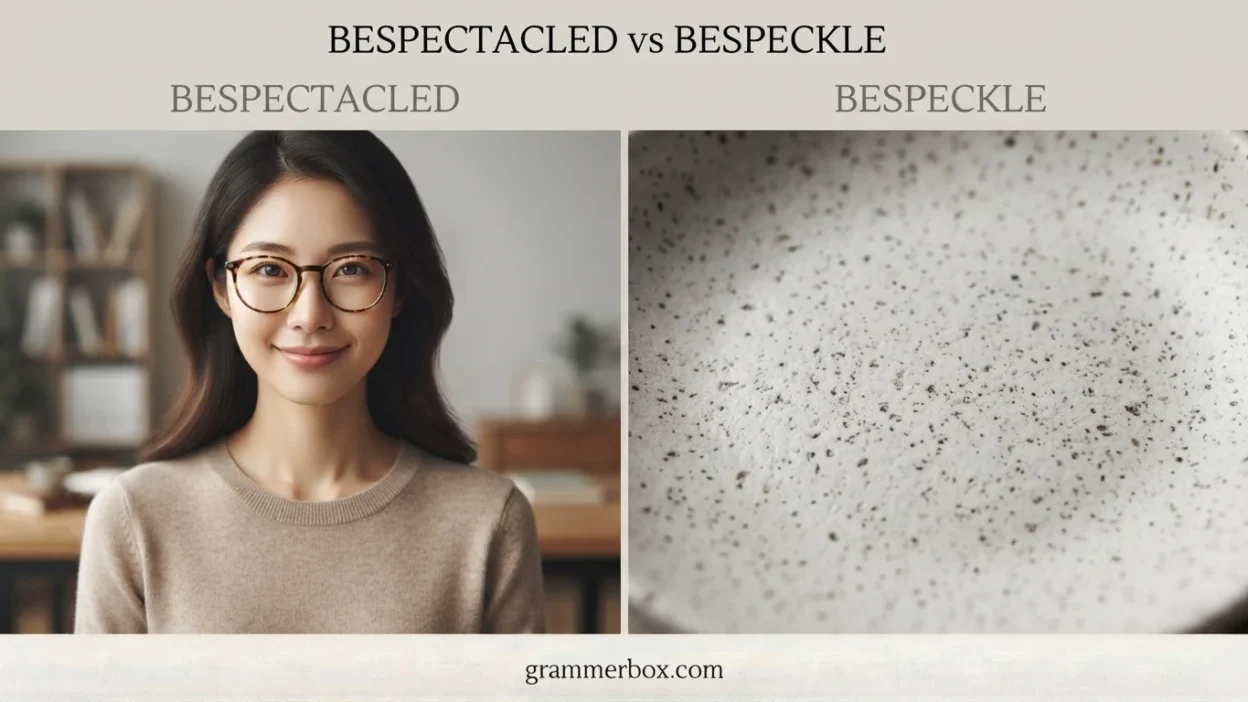 Bespectacled vs Bespeckle