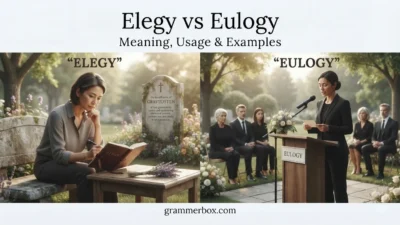 Elegy vs Eulogy