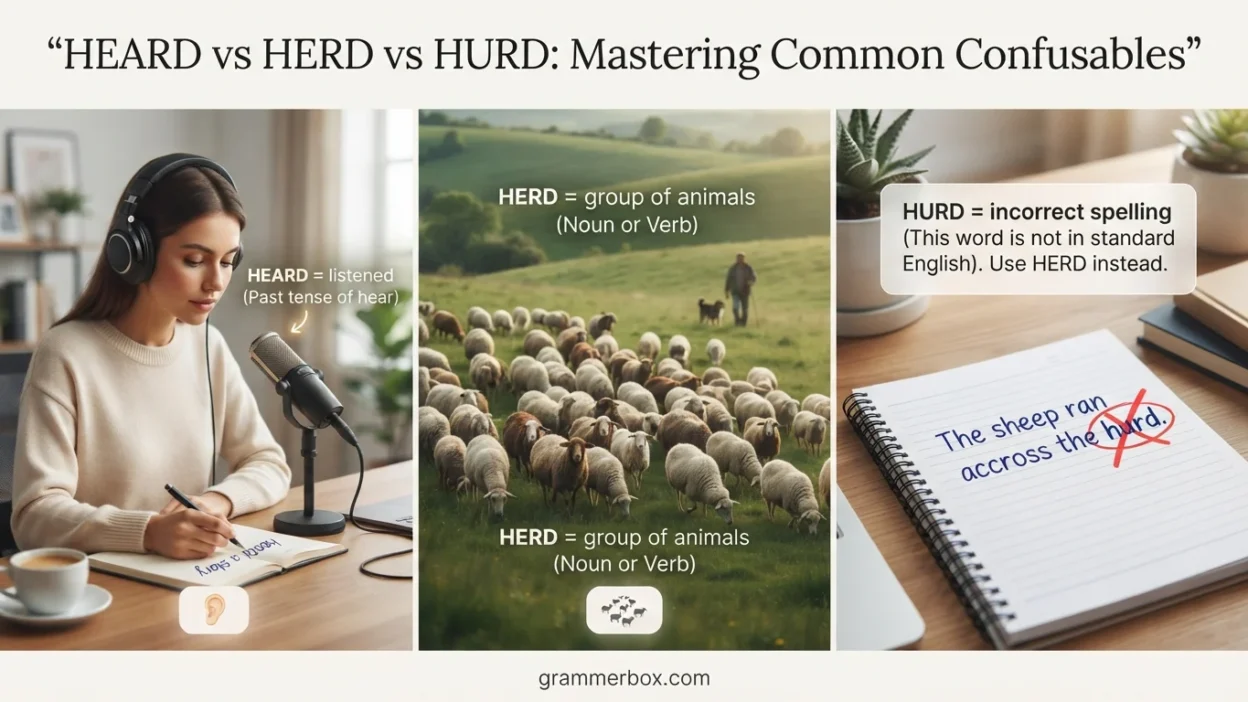 Heard vs Herd vs Hurd