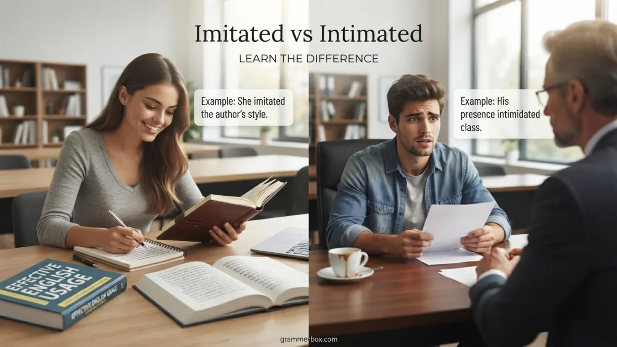 Imitated vs Intimated
