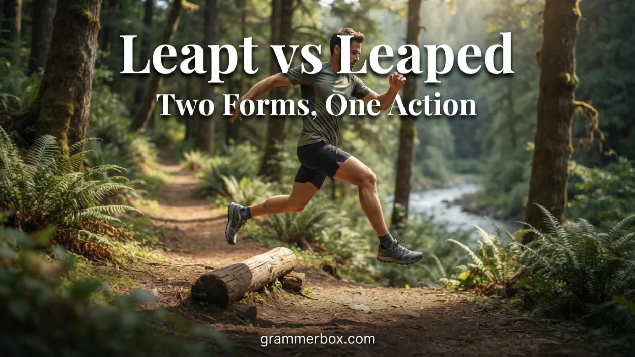 Leapt vs Leaped