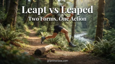Leapt vs Leaped