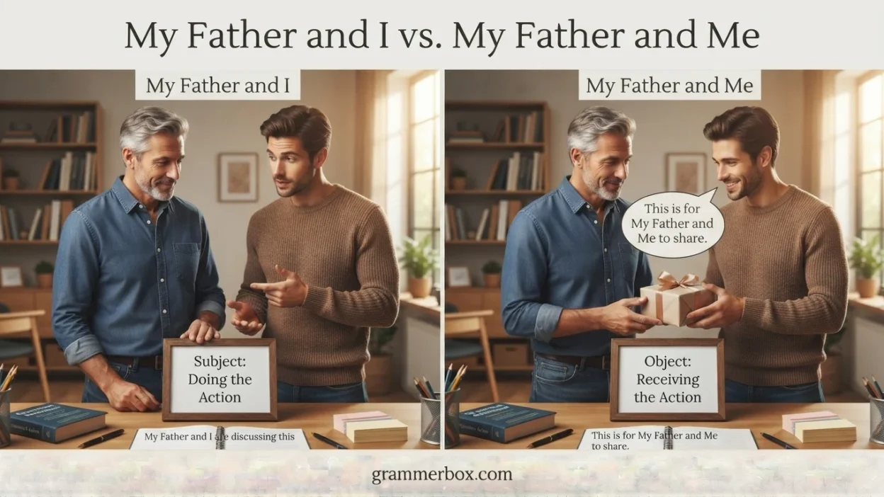 My Father and I vs. My Father and Me