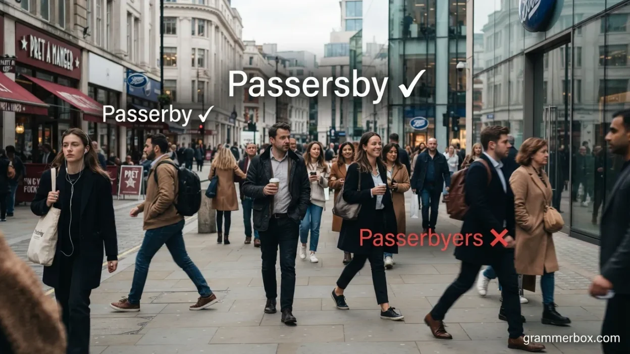 Passersby vs Passerbyers vs Passerby