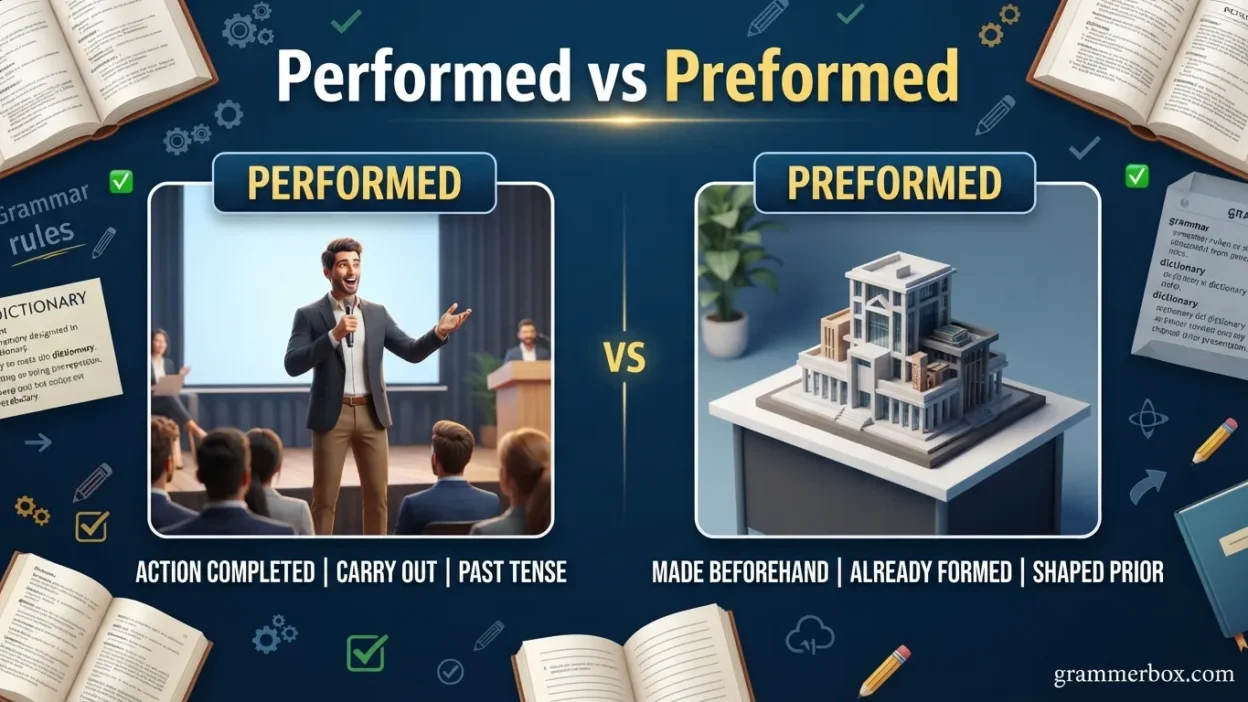 Performed vs Preformed