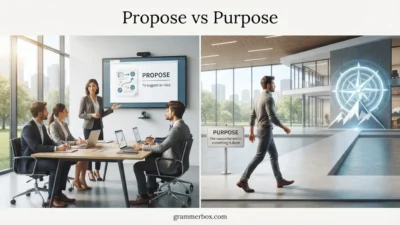 Propose vs Purpose
