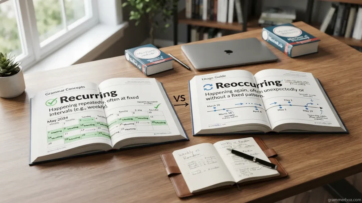 Recurring vs Reoccurring
