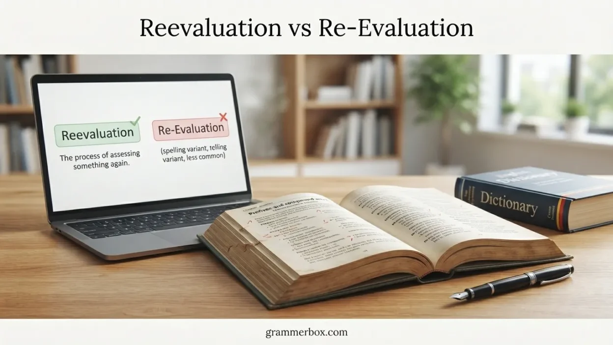 Reevaluation vs Re Evaluation