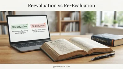 Reevaluation vs Re Evaluation