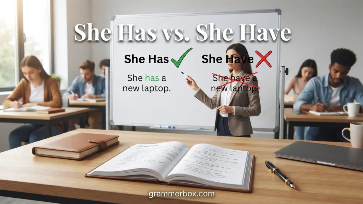 She Has vs. She Have