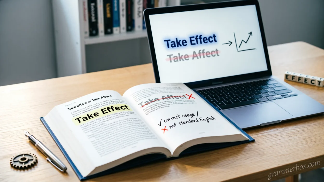 Take Effect or Take Affect