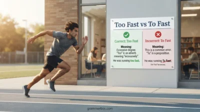 Too Fast vs To Fast