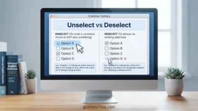 Unselect vs Deselect
