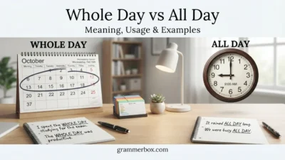 Whole Day vs All Day