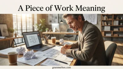 A Piece of Work Meaning