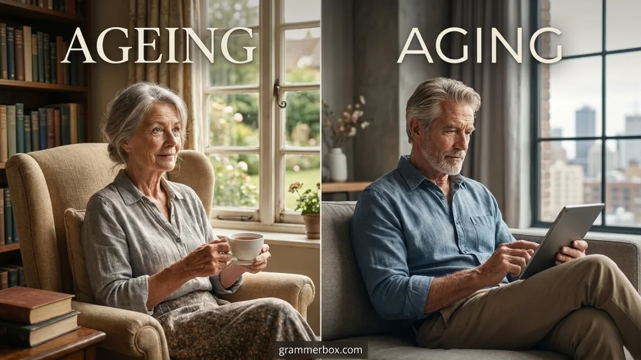 Ageing vs Aging