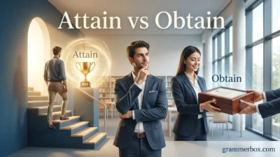 Attain vs Obtain