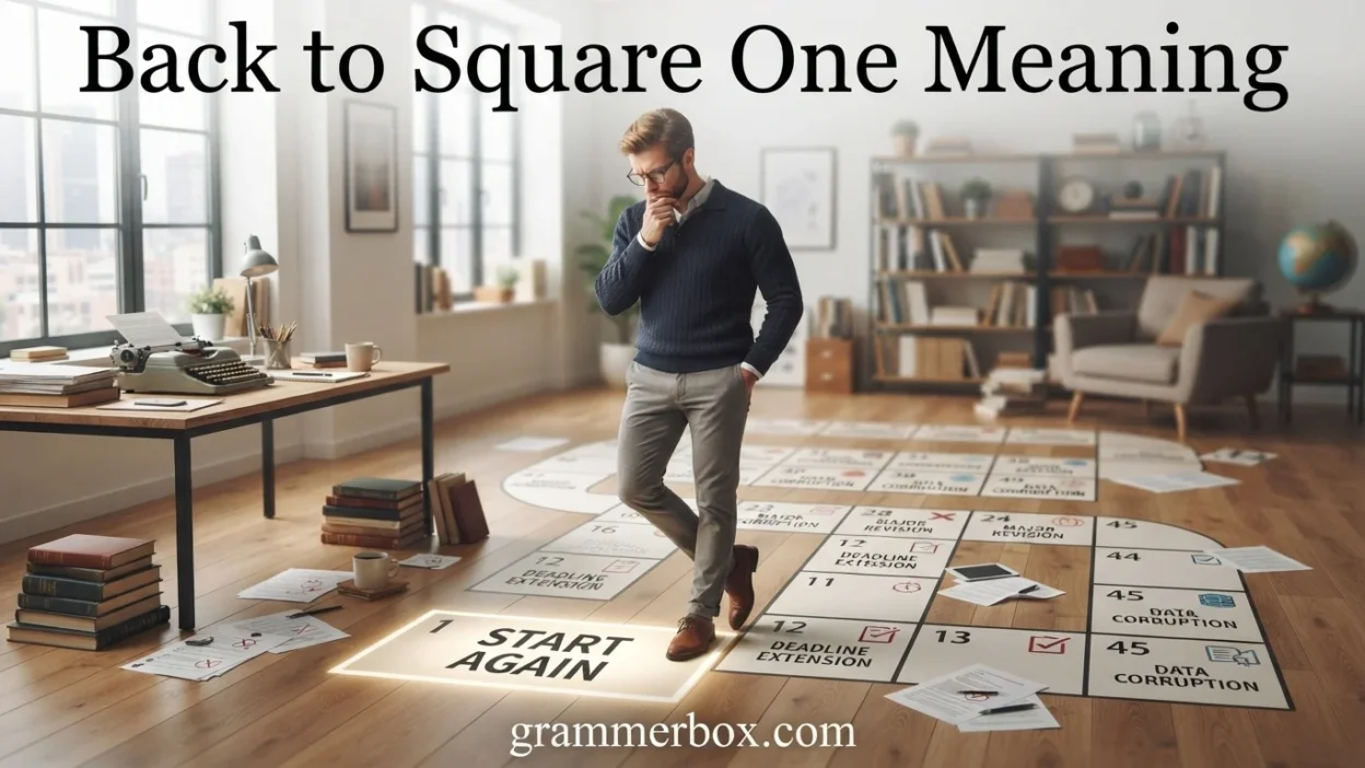Back to Square One Meaning