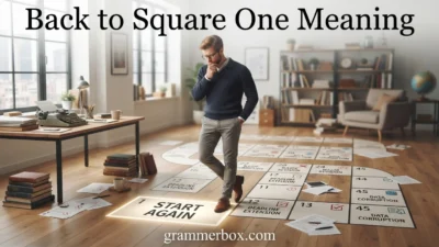 Back to Square One Meaning