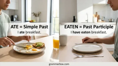 Eaten vs Ate