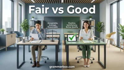 Fair vs Good