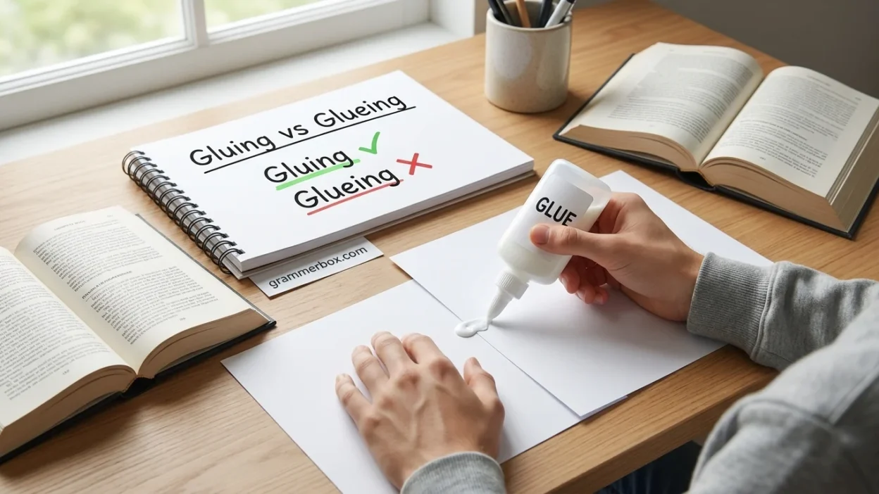 Gluing vs Glueing