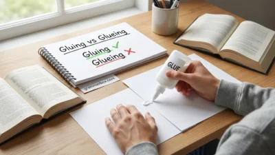 Gluing vs Glueing