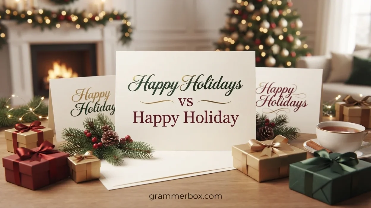 Happy Holidays vs Happy Holiday