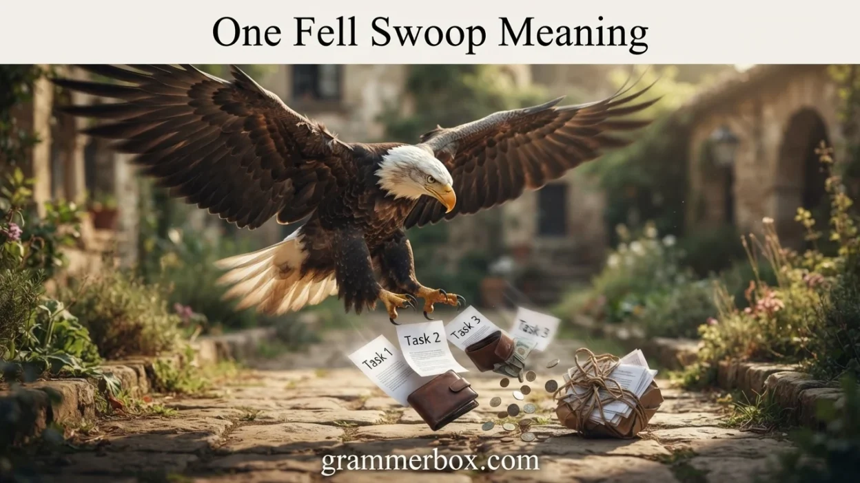 One Fell Swoop Meaning