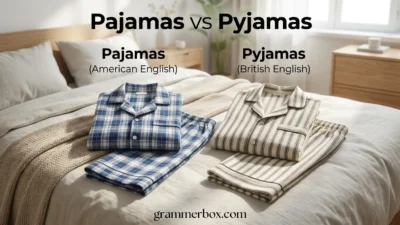 Pajamas vs Pyjamas