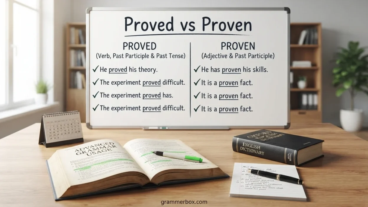 Proved vs Proven