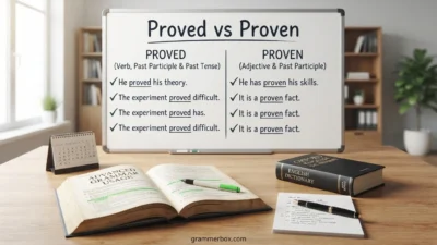 Proved vs Proven