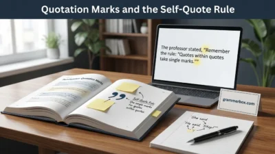 Quotation Marks and the Self-Quote Rule