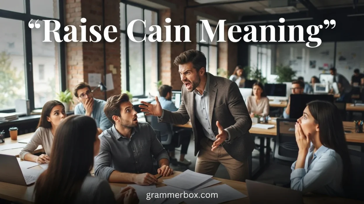 Raise Cain Meaning