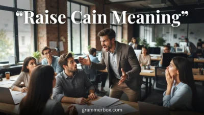 Raise Cain Meaning