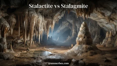 Stalactite vs Stalagmite