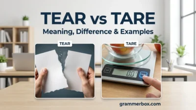 Tear vs Tare