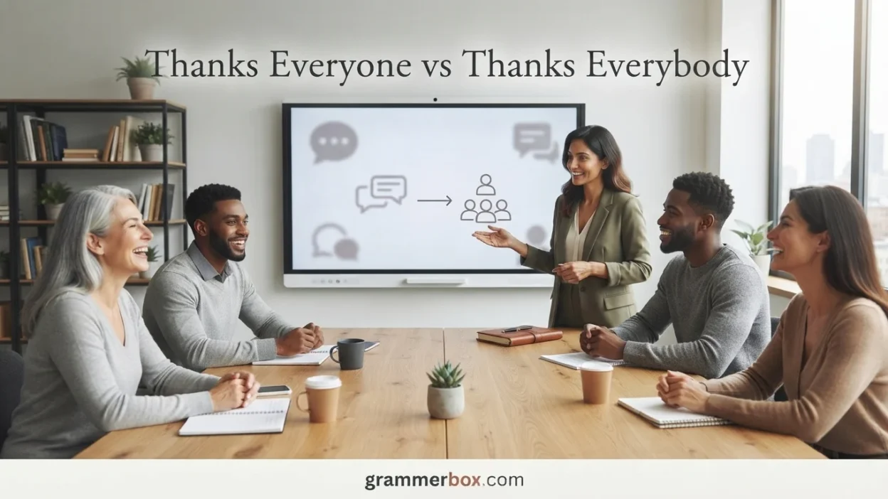 Thanks Everyone vs Thanks Everybody