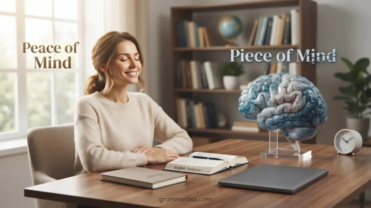 Peace of Mind vs. Piece of Mind