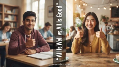 All Is Well vs All Is Good