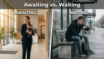 Awaiting vs. Waiting
