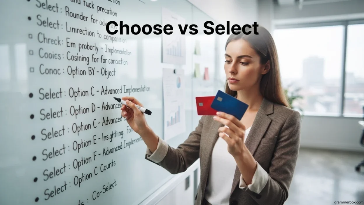 Choose vs Select