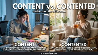 Content vs. Contented