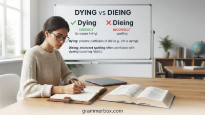 Dying vs Dieing
