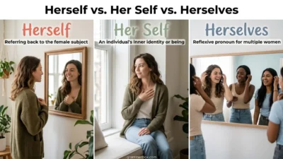 Herself vs Her Self vs Herselves