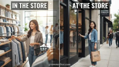 In the Store vs. At the Store